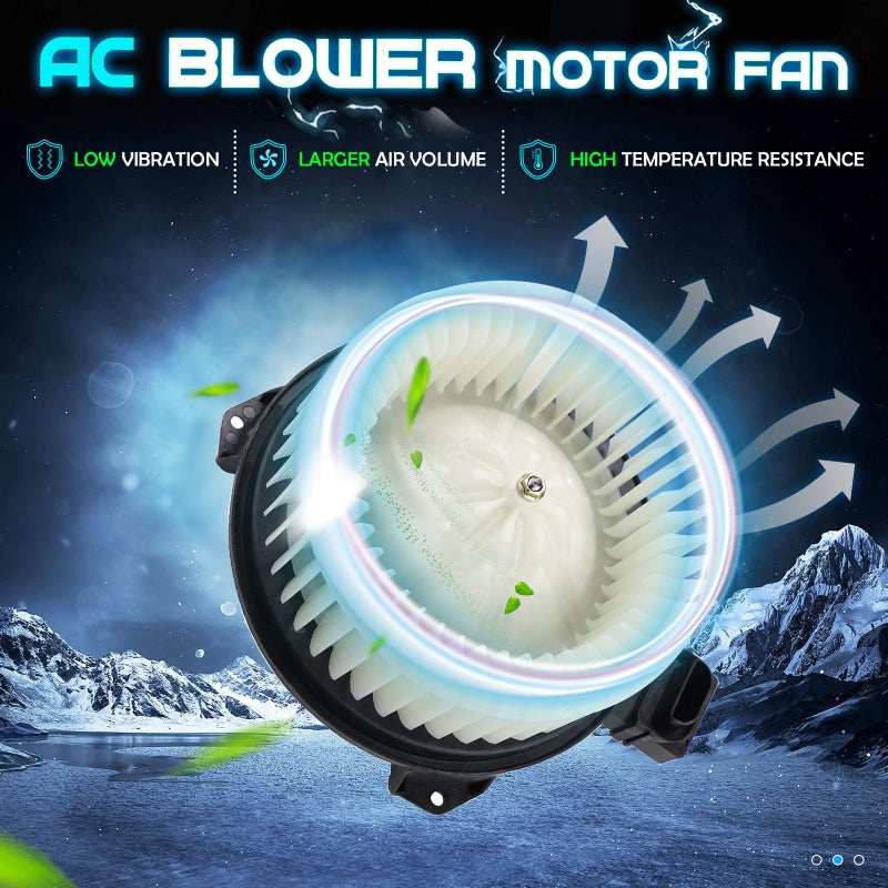 ILONPA AC Heater Blower Motor Fits for Honda Civic 2006 2007 2008 2009 2010 2011, Jeep Wrangler 2007-2010, Replaces 700194, 79310SNAA01, 79310-SNA-A01, 615-50106 - Image 2